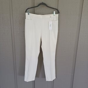 Akris Punto Franca Crop Pants Size 10 Women Quiet luxury Career Cotton Blend